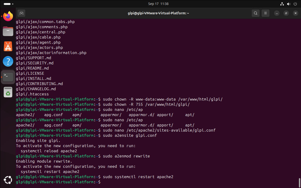 Apache yapılandırmasını etkinleştirme