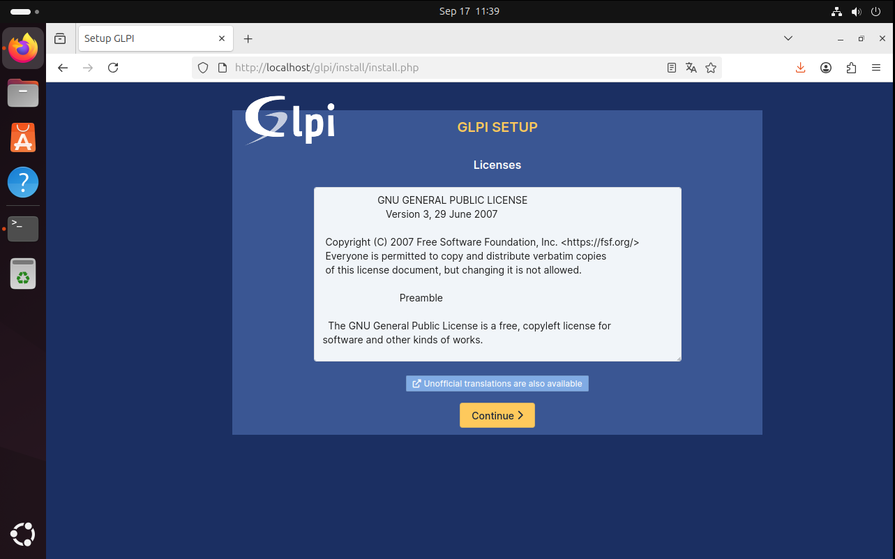 GLPI lisans sözleşmesi